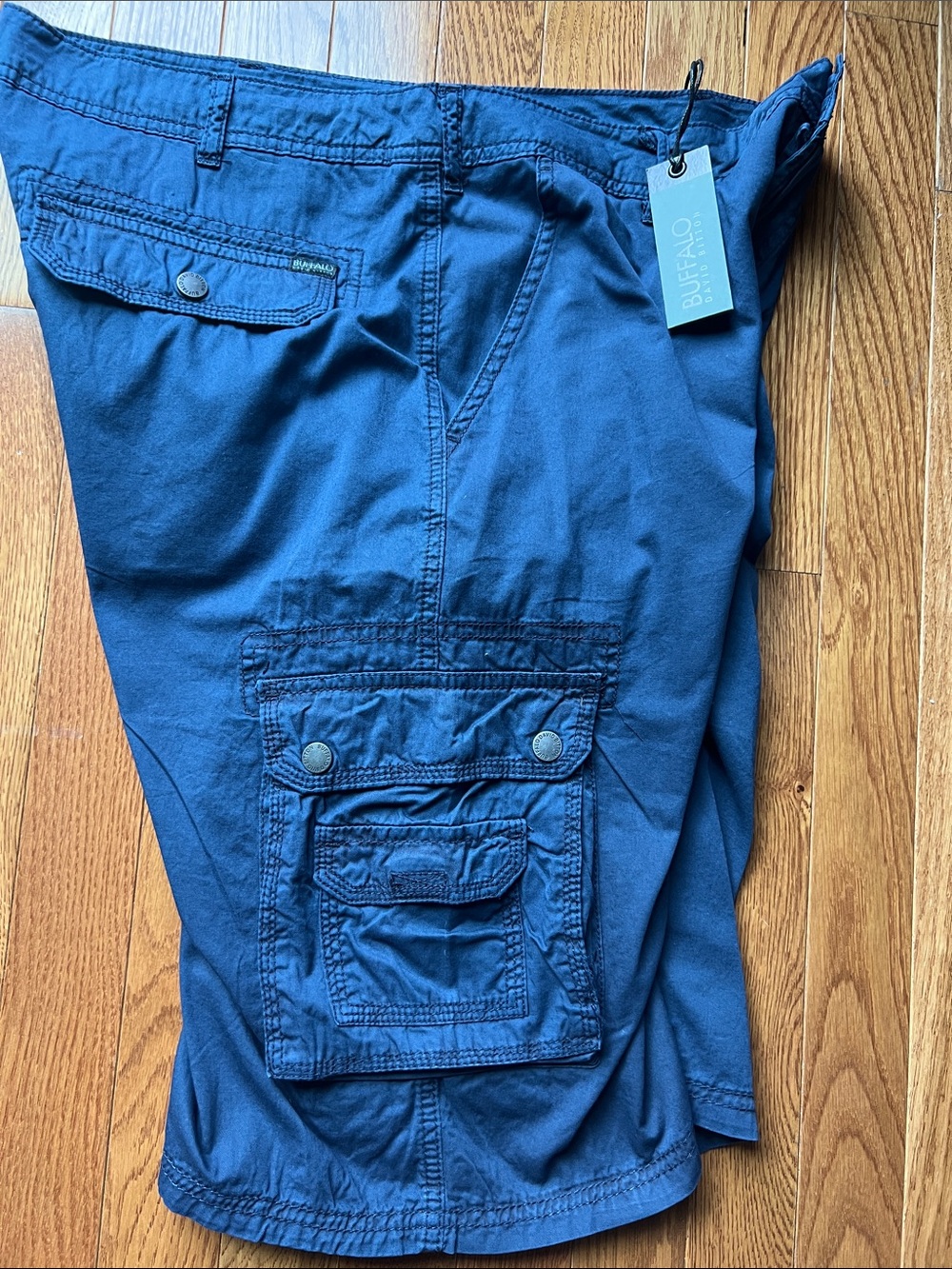 Buffalo David Bitton Men's Navy Cargo Pants